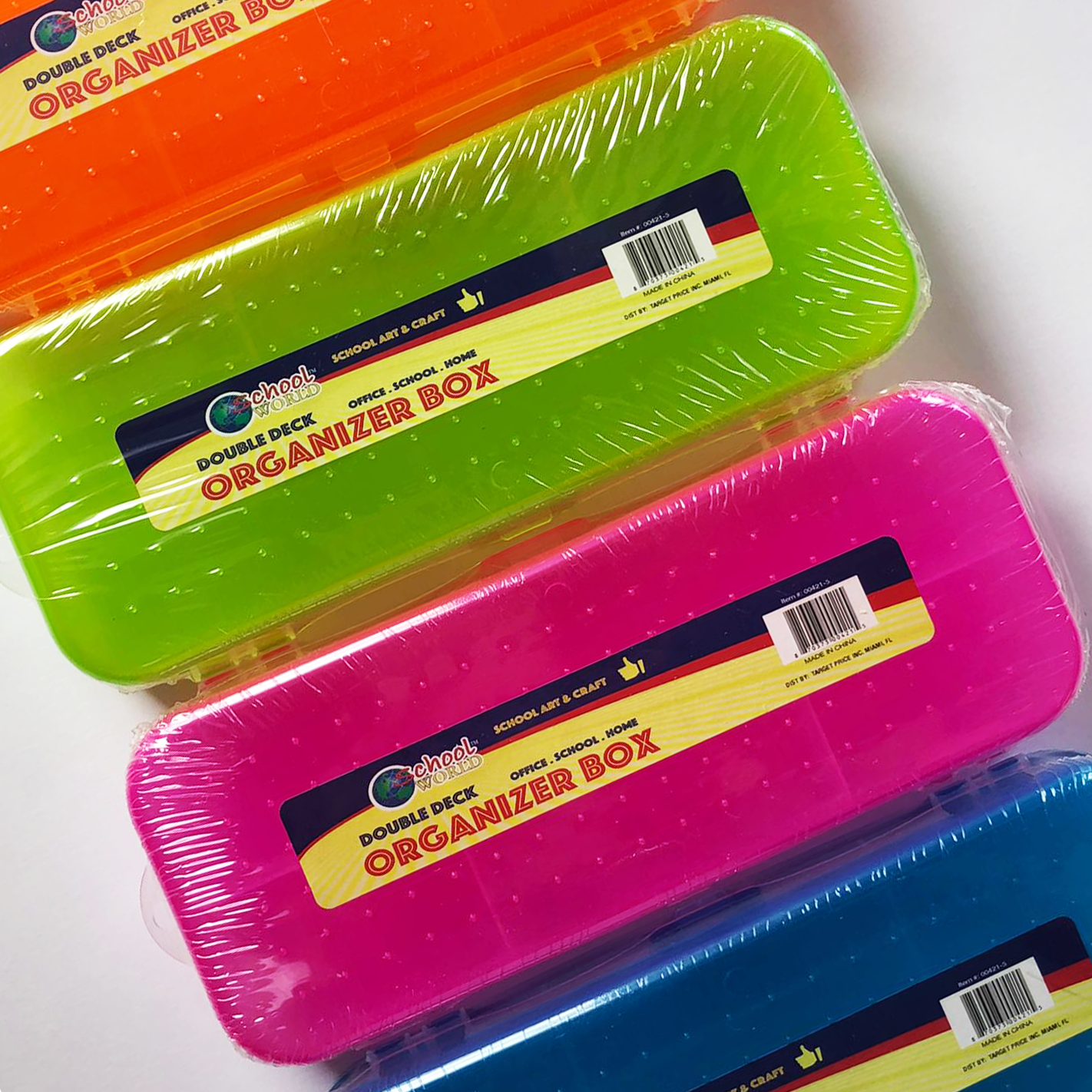 School World • Cartuchera plástica "double deck"